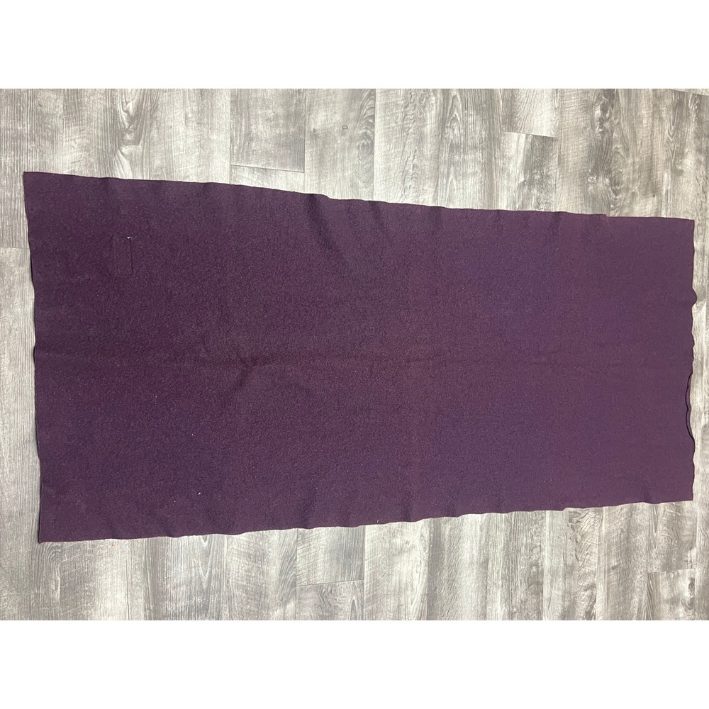 Comme Ca Du Mode Fille Purple Wool Blend Rectangular Wrap Scarf Shawl 60x28